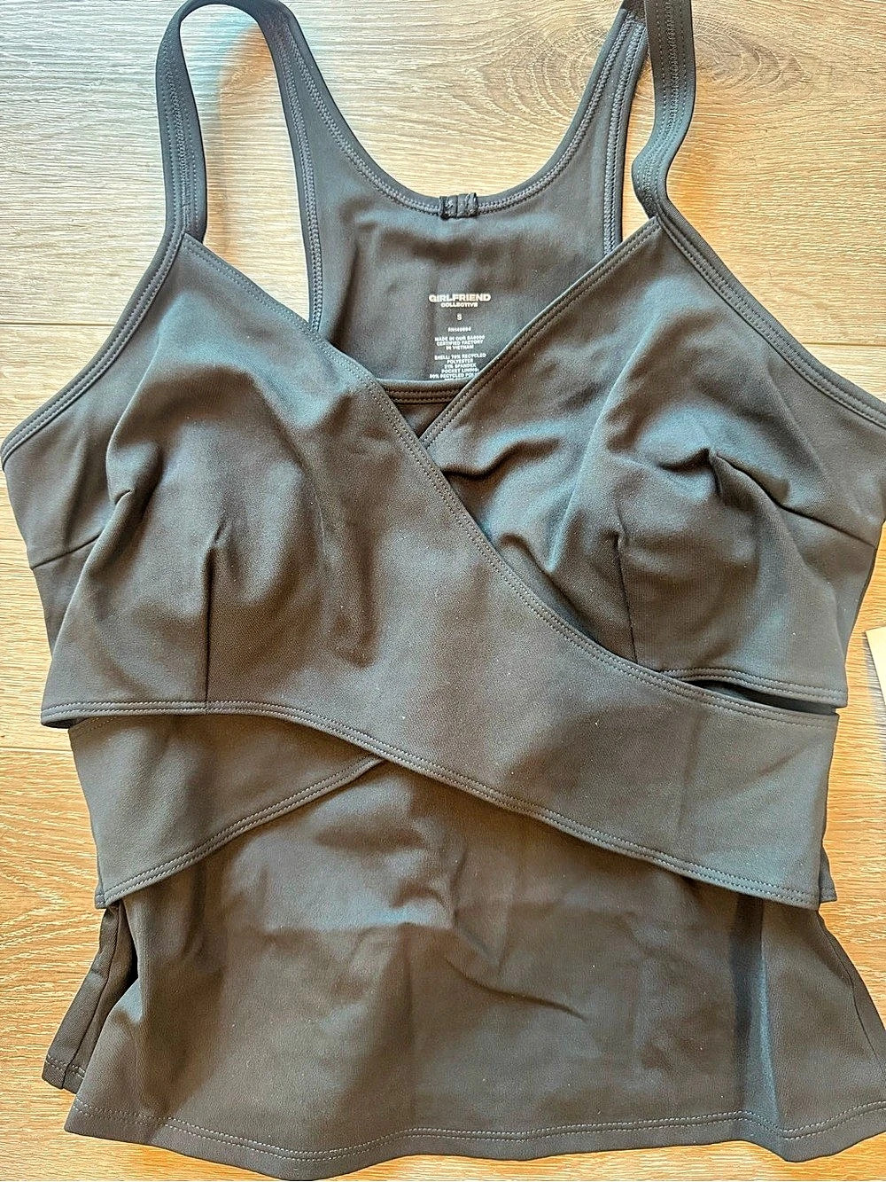 NWT Girlfriend Collective Tabitha Wrap Tank 🖤
Size S | Black | Retail $78